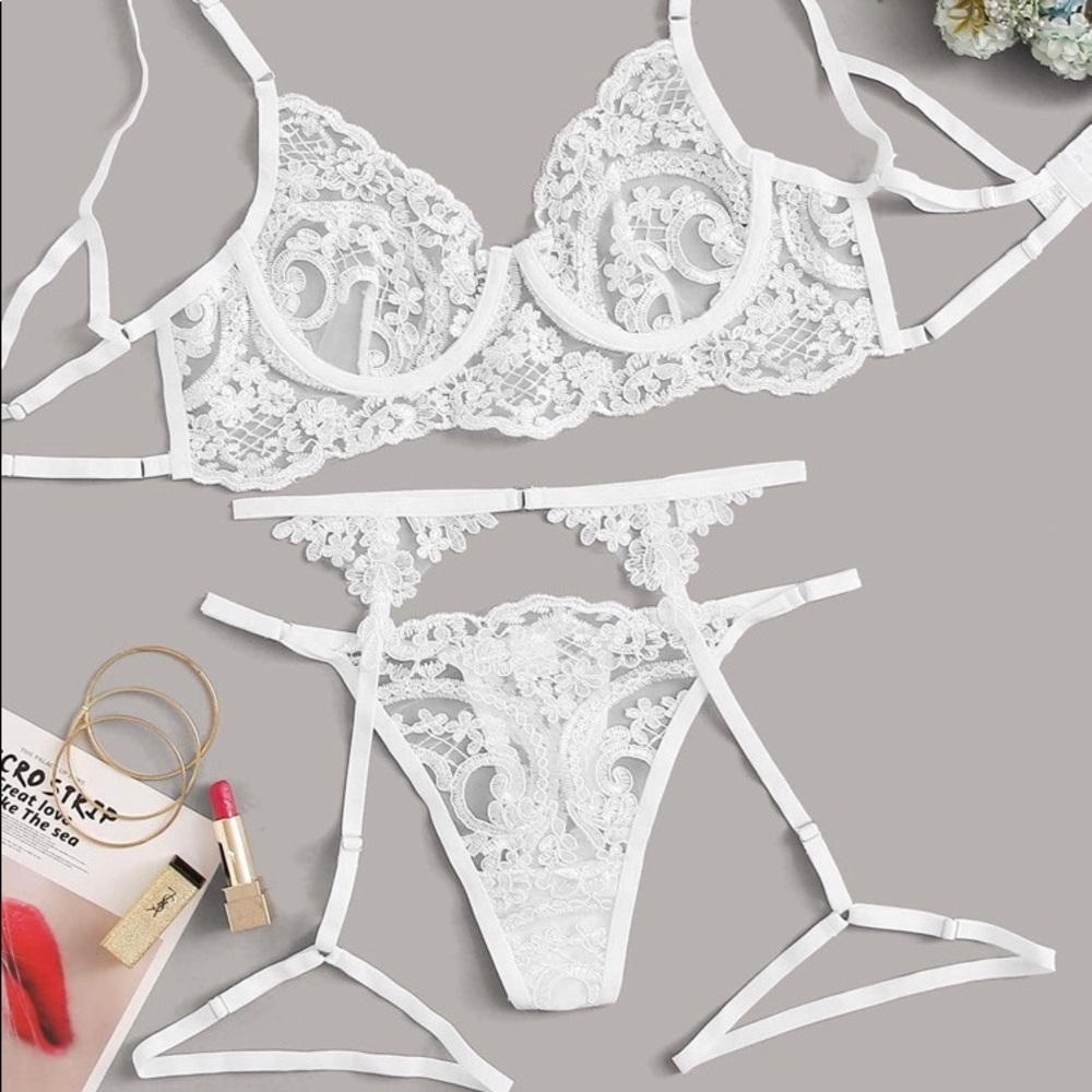 Sexy white lingerie
